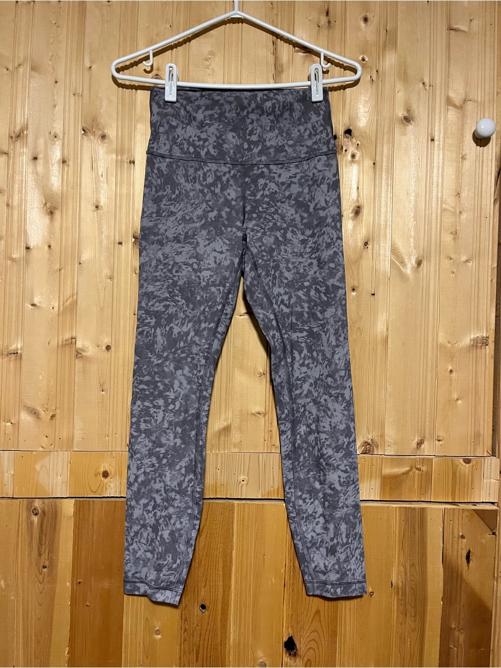 lululemon athletica Gray Patterned High-Rise Leggings